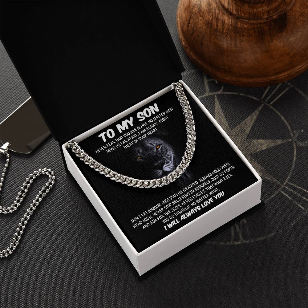 To My Son | I Will Always Love You - Cuban Link Chain